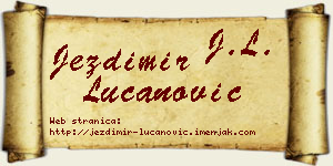 Jezdimir Lučanović vizit kartica